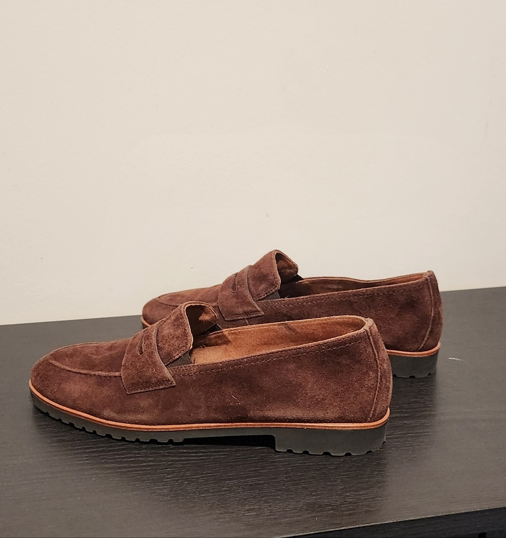 Paul Green Brown Suede Loafers